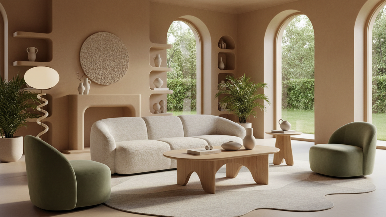 Seu cérebro prefere móveis curvos? A ciência explica a tendência