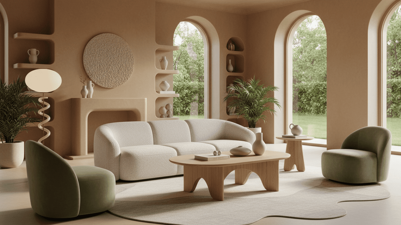 Seu cérebro prefere móveis curvos? A ciência explica a tendência